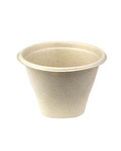 BePulp round bowl, 500ml, diameter 130xh.90mm, plant pulp, 100 pieces
