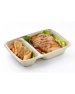 BePulp RC23 container 800ml, 75pcs (k/4) two-chamber, 23x16x5cm, Sabert
