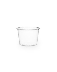 Sosjerka, pojemnik 120ml PLA śr.70xh.48mm VEGWARE biodegradowalna op. 100 sztuk