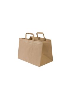 Torba cateringowa klockowa 320/220/245 z uchem płaskim (szerokie dno) op. 50 sztuk