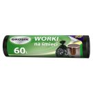 Worki na odpady HDPE 60l GROSIK rol. 20 sztuk