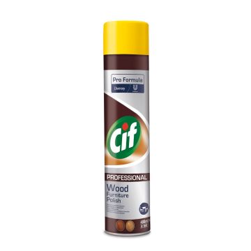 Cif Pro Formula Wood Furniture Polish 400ml - preparat w postaci sprayu do czyszczenia i pielęgnacji mebli drewnianych