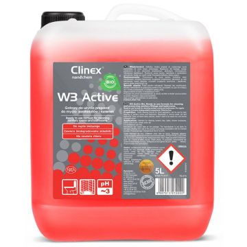 Clinex W3 Active BIO 5L - kwaśny preparat do mycia sanitariatów i łazienek