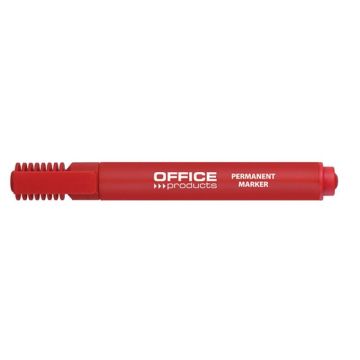 Marker permanentny OFFICE PRODUCTS, ścięty, 1-5mm (linia), czerwony