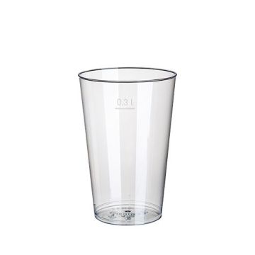 Cups PS 0,3l crystal clear, pack of 50pcs