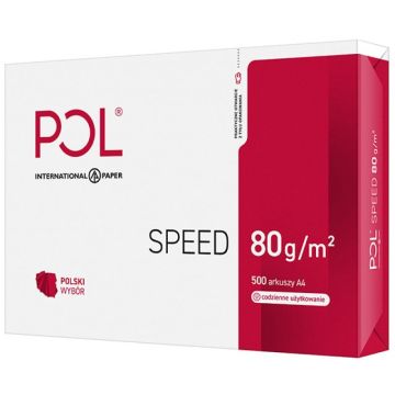 Papier kserograficzny IP POL SPEED, A4, klasa C, 153CIE, 80gsm, 500ark.
