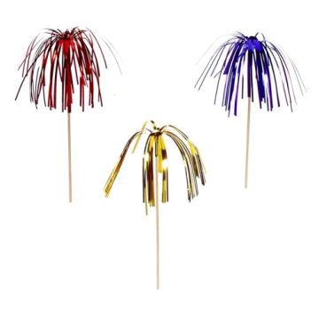 Banquet toothpicks FIREWORKS 15,5 cm flag pack 100pcs
