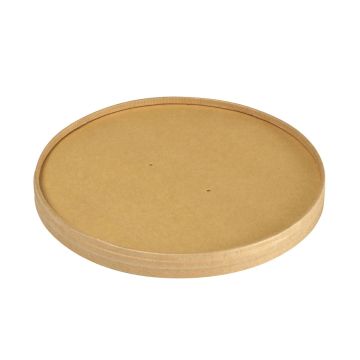 Miska fi.184mm KRAFT POKRYWKA op.25szt powleczenie PLA (k/6) PFAS Free