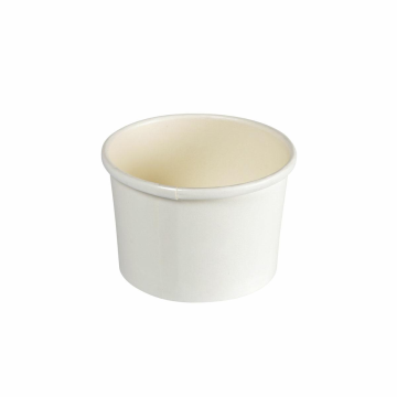 Miseczka PAP/PLA do lodów 240ml biała op.25szt. śr. 90mm (k/16) Duni BioPak