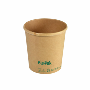 PAP soup fi.97mm Kraft 480ml container, pack of 25 (k/16) Duni BioPak