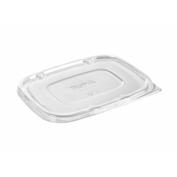 rPET Cube rectangular lid, pack of 50 (4 pcs) for 900/1200 ml bowls, PFAS Free