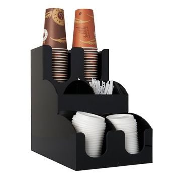 Buffet stand for cups and lids black (k/2)