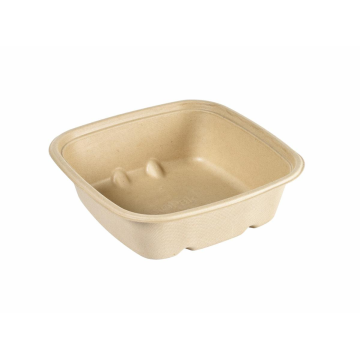 Miska z trzciny cukrowej 900ml Cube kwadratowa op.40szt. (k/4) PFAS Free