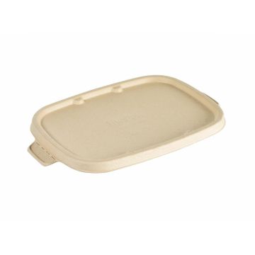 Cube rectangular reed lid, pack of 40 (k/4) for 900/1200 ml bowls, PFAS Free
