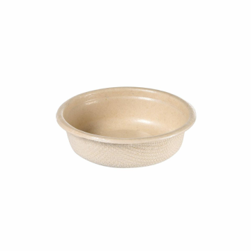 63 mm sauce boat made of cane, 30 ml PBAT/PLA, pack of 150 (10 per box) PFAS Free
