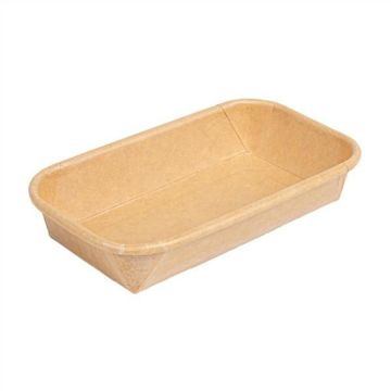 Sushi Box 00 G kraft tray 14x8x2.4cm op.50pcs. (k/16) OP-01