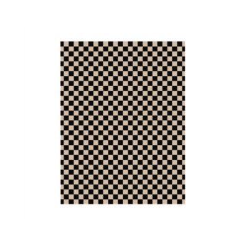 Black checkered greaseproof kraft wrapping paper, 28x34cm, a.1000pcs,  PFAS Free