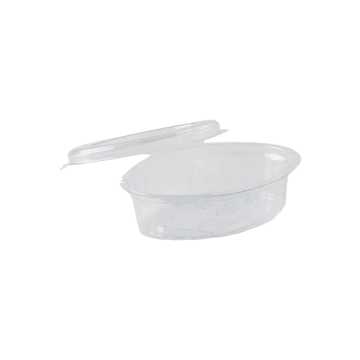 PET sauce boat with lid, 30 ml, pack of 100 (24 per case) TnP