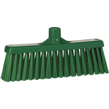 VK BROOM GREEN, Straight-necked broom with vertical bristles, 310 mm, medium, green