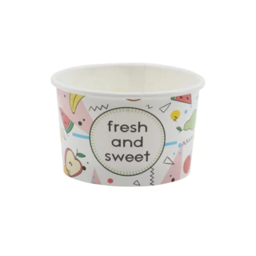 PAP/PE bowl for ice cream 130ml Fresh and Sweet op.25 pcs. dia.75mm (k/40)