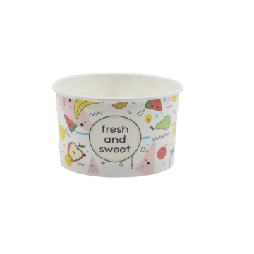 PAP/PE bowl for ice cream 245ml Fresh and Sweet op.25 pcs. dia.93mm (k/24)