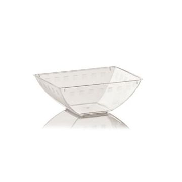 FINGERFOOD - bowl 60 ml DOMINO SCIVOLO transparent PS 7.5cm x 5cm x h.3cm, 50 pieces