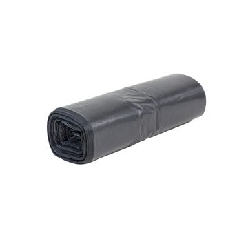Worki na odpady LDPE 240l Budget+ (20szt. na rolce) czarne (bez etykiety)