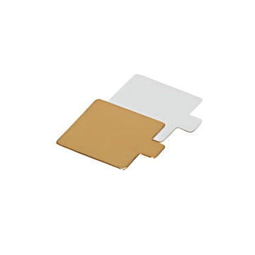 Gold rectangular cake disc 7x7cm packaging 200pcs. 730g monoporation