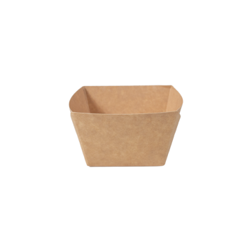 Miseczka PAP do lodów 245ml kraft op.50szt. 60x60x50mm (k/26) NO PLASTIC