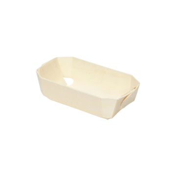 Wooden baking mould with paper insert, 115x65x33mm, pack of 350