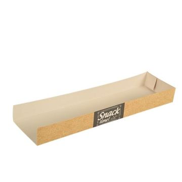 Tacka na zapiekankę 3 cm x 7,5 cm x 28,5 cm brązowe Good Food, cena za opakowanie 50szt.