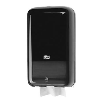 Dispenser Tork folding toilet paper black T3