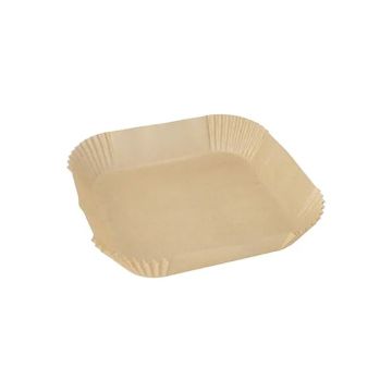 Forma do wypieków 20x20x4,5cm brązowy do Air Fryer op.100szt.
