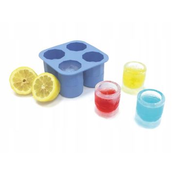 Glass-shaped ice cube tray
