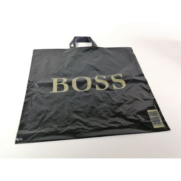 Reklamówki LDPE UCHO 50 x 50cm BOSS CZARNY wielorazowa 50 mik op. 25 sztuk