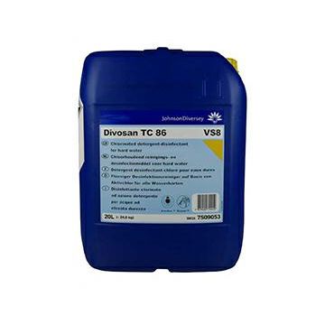 Divosan TC 86 VS8 20L - Preparat myjąco-dezynfekcyjny z aktywnym chlorem, do wody twardej