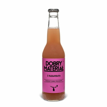DOBRY MATERIAŁ napój z Rabarbara 330ml (k/12)