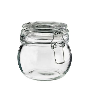 FINGERFOOD słoik szklany 400ml z zamknięciem śr.11xh.10 cm, op. 4 sztuk