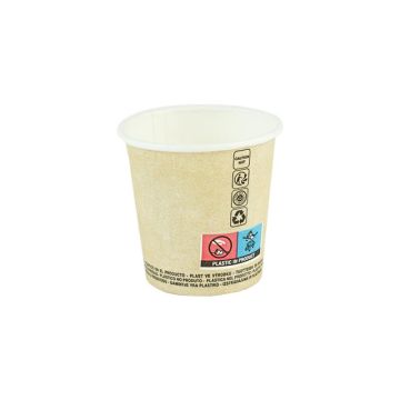 PAP/PE SW 100ml kraft cup 50ct. (k/20) SUP, dia.60mm