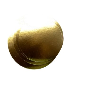 Golden cake pads diameter 18cm, 100pcs 700g