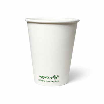 Kubek PAP/PLA SW 250ml Green Leaf 50szt. (k/20) śr.80mm, SUP