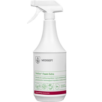 MEDISEPT Velox Foam Extra 1L - foam for disinfecting and cleaning fragile surfaces