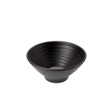 Round bowl fi12xh5,3cm black melamine