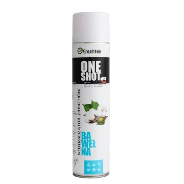 Freshtek One Shot 600ml - odświeżacz powietrza bawełna