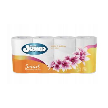 Papier toaletowy JUMBO SMART SŁONIK 2 warstwy, cena za opakowanie 8 rolek