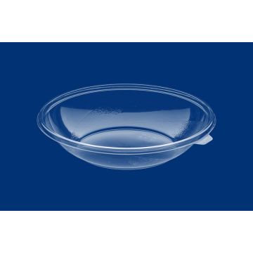 Salad container, transparent PET 1000ml dia 180mm, 50 pieces