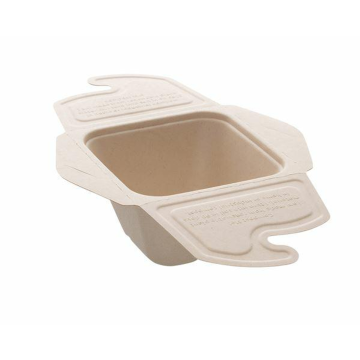 BePulp Meal Box from Reed To Go 500ml op.150pcs (k/2) 13x13x7cm, Sabert