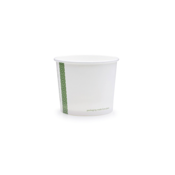Paper container 280 ml, pack of 50, diameter 90 mm, biodegradable, soup, salad, ice cream (k/20)