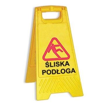 Tablica ostrzegawcza Śliska podłoga