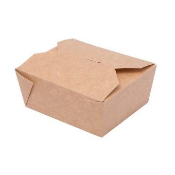 TAKEOUT BOX 11x9x5cm 500ml karton biało-brązowy klejony TnG op. 50 sztuk